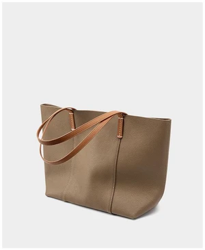 Genuine Leather Women Large Casual Handbag Grey Genuine Leather Women Large Casual Handbag Grey