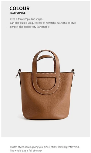 Genuine Leather Women Handbags Tote Purse Shoulder Bag Brown Genuine Leather Women Handbags Tote Purse Shoulder Bag Brown