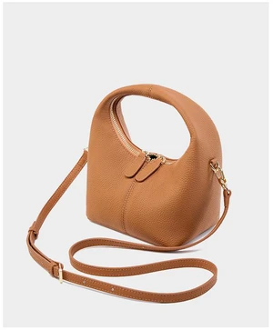 Genuine Leather Women's Small Crossbody Bags Lady Cow Leather Shoulder Handbag Brown Genuine Leather Women's Small Crossbody Bags Lady Cow Leather Shoulder Handbag Brown