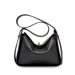 Women Genuine Leather Shoulder Bag College Tote Hobo Bags Black Women Genuine Leather Shoulder Bag College Tote Hobo Bags Black