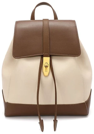 Genuine Leather Women Backpack Brown Genuine Leather Women Backpack Brown