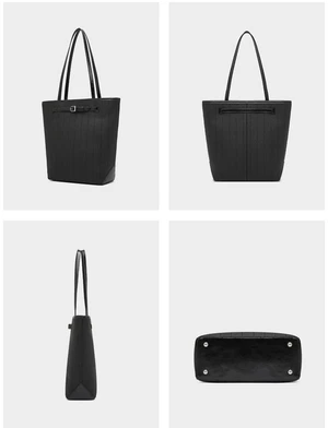Genuine Leather Tote Bag for Women Black Genuine Leather Tote Bag for Women Black
