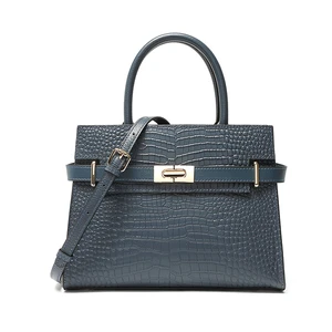 Large Capacity Genuine Leather Wedding Bag Mother's Handbag Blue Large Capacity Genuine Leather Wedding Bag Mother's Handbag Blue