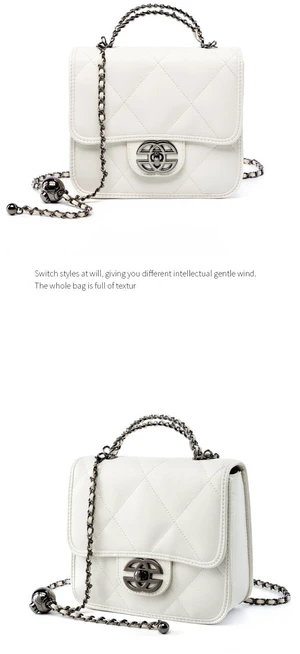 Women Genuine Leather Cute Tote Handbags Crossbody Bag with Long Strap White Women Genuine Leather Cute Tote Handbags Crossbody Bag with Long Strap White