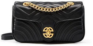 Genuine Leather Fashion Women's Handbag Messenger Bag Black Genuine Leather Fashion Women's Handbag Messenger Bag Black