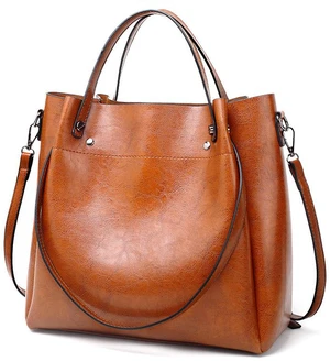 Genuine Leather Fashion Retro Messenger Bag Women's Handbag Brown Genuine Leather Fashion Retro Messenger Bag Women's Handbag Brown