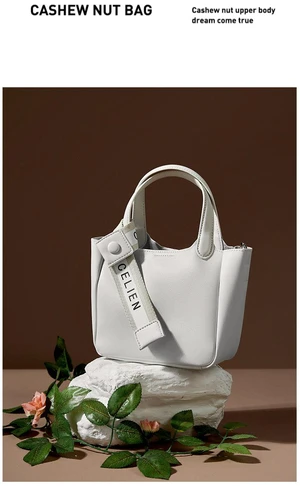 Genuine Leather Hobo Shoulder Bag For Women Large Crossbody Bag White Genuine Leather Hobo Shoulder Bag For Women Large Crossbody Bag White