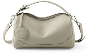 Genuine Leather Ladies'Shoulder Bag Beige Genuine Leather Ladies'Shoulder Bag Beige