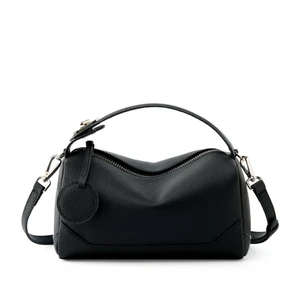 Genuine Leather Ladies'Shoulder Bag Black Genuine Leather Ladies'Shoulder Bag Black