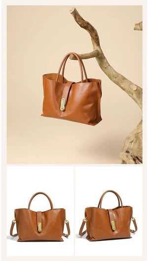 Genuine Leather Women Crossbody Bags Women's Tote Shoulder Bag Brown Genuine Leather Women Crossbody Bags Women's Tote Shoulder Bag Brown