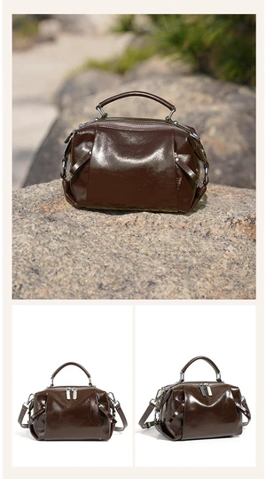 Genuine Leather Women Purses and Handbags Shoulder Tote Bags Brown Genuine Leather Women Purses and Handbags Shoulder Tote Bags Brown