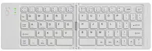 New ultra-slim, foldable Bluetooth keyboard; rechargeable and compatible with smartphones, Ipad, and laptops White New ultra-slim, foldable Bluetooth keyboard; rechargeable and compatible with smartphones, Ipad, and laptops White