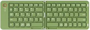 Wireless Foldable Bluetooth Keyboard Mini Portable Keyboard for Laptops, Smartphones, and Office Green Wireless Foldable Bluetooth Keyboard Mini Portable Keyboard for Laptops, Smartphones, and Office Green