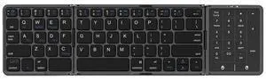 New Portable Bluetooth Keyboard with Large Touchpad and Foldable Design Compatible with Ipad and Multi-OS Systems (Ideal for Office ) Grey New Portable Bluetooth Keyboard with Large Touchpad and Foldable Design Compatible with Ipad and Multi-OS Systems (Ideal for Office ) Grey