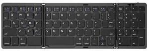 Tri-fold Mini Wireless Bluetooth Keyboard Ultra-slim, Portable, and Universal for Ipad, Smartphones, and Laptops Black Tri-fold Mini Wireless Bluetooth Keyboard Ultra-slim, Portable, and Universal for Ipad, Smartphones, and Laptops Black