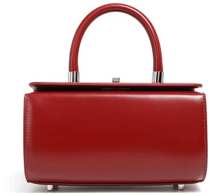 Genuine Leather Fashion Simple Shoulder Crossbody Women's Bag Red Genuine Leather Fashion Simple Shoulder Crossbody Women's Bag Red