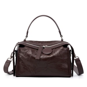 Genuine Leather Women Shoulder Handbags Brown Genuine Leather Women Shoulder Handbags Brown