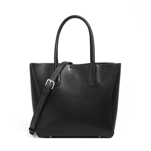 Genuine Leather Women Top Handle Shoulder Handbags Black Genuine Leather Women Top Handle Shoulder Handbags Black