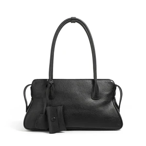 Genuine Leather Women Shoulder Handbag Tote Hobo Handbag Black Genuine Leather Women Shoulder Handbag Tote Hobo Handbag Black