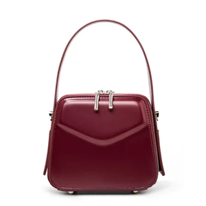 Genuine Leather Women Shoulder Bag Red Genuine Leather Women Shoulder Bag Red