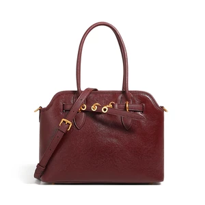 Genuine Leather Women Fashion Handbags Tote Bag Shoulder Bag Red Genuine Leather Women Fashion Handbags Tote Bag Shoulder Bag Red