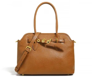 Genuine Leather Women Fashion Handbags Tote Bag Shoulder Bag Brown Genuine Leather Women Fashion Handbags Tote Bag Shoulder Bag Brown