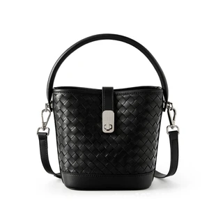 Women's Genuine Leather Tote Shoulder Handbag Black Women's Genuine Leather Tote Shoulder Handbag Black
