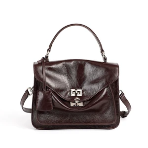 Genuine Leather Women Shoulder Handbag Tote Hobo Purses Handbag Brown Genuine Leather Women Shoulder Handbag Tote Hobo Purses Handbag Brown