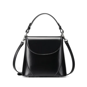 Genuine Leather Women Crossbody Bag Mini Bag Black Genuine Leather Women Crossbody Bag Mini Bag Black