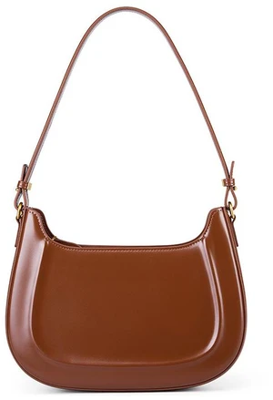 Genuine Leather Women Trendy Cresent Shoulder Bag Hobo Handbags Brown Genuine Leather Women Trendy Cresent Shoulder Bag Hobo Handbags Brown
