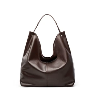 Genuine Leather Women Satchel Bags Handle Shoulder Handbags Brown Genuine Leather Women Satchel Bags Handle Shoulder Handbags Brown