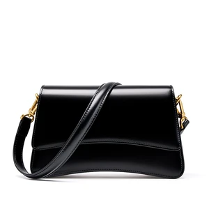 Genuine Leather Boston Shell Bag Shoulder Cross Shoulder Handbag Black Genuine Leather Boston Shell Bag Shoulder Cross Shoulder Handbag Black