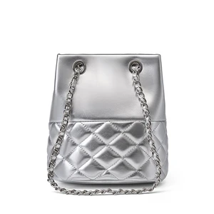 Genuine Leather Women Purses and Handbags Shoulder Bag Silver Genuine Leather Women Purses and Handbags Shoulder Bag Silver