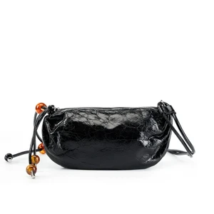Women Genuine Leather Shoulder Bag Black Women Genuine Leather Shoulder Bag Black