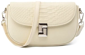 Ladies' Genuine Leather Crossbody Bag Large Capacity Small Square Bag White Ladies' Genuine Leather Crossbody Bag Large Capacity Small Square Bag White