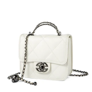 Women Genuine Leather Cute Tote Handbags Crossbody Bag with Long Strap White Women Genuine Leather Cute Tote Handbags Crossbody Bag with Long Strap White