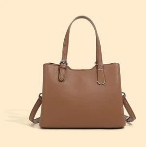 Genuine Leather Women Shoulder Crossbody Bag Brown Genuine Leather Women Shoulder Crossbody Bag Brown