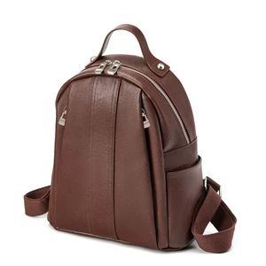 Women Genuine Leather Backpack Brown Women Genuine Leather Backpack Brown
