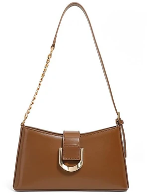 Genuine Leather Women Tote Bag Shoulder Bag Brown Genuine Leather Women Tote Bag Shoulder Bag Brown
