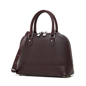 Genuine Leather Women Large Capacity Top-handle Hobo Bag Red Genuine Leather Women Large Capacity Top-handle Hobo Bag Red