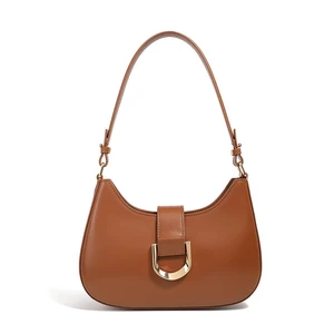 Women Genuine Leather Shoulder Bag Brown Women Genuine Leather Shoulder Bag Brown
