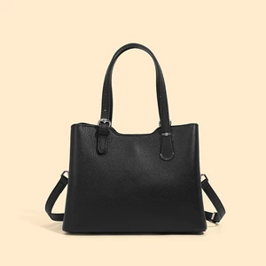 Genuine Leather Women Shoulder Crossbody Bag Black Genuine Leather Women Shoulder Crossbody Bag Black