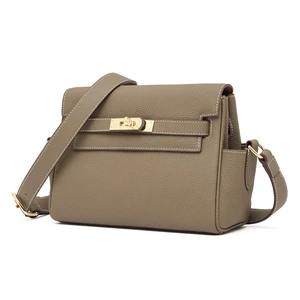 Genuine Leather Women Crossbody Bags Shoulder Handbags Grey Genuine Leather Women Crossbody Bags Shoulder Handbags Grey