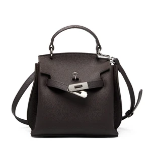 Genuine Leather Shoulder Crossbody Bag Lindy Small Bag Brown Genuine Leather Shoulder Crossbody Bag Lindy Small Bag Brown