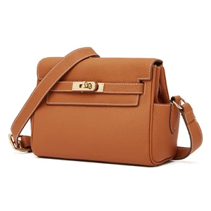 Genuine Leather Women Crossbody Bags Shoulder Handbags Brown Genuine Leather Women Crossbody Bags Shoulder Handbags Brown