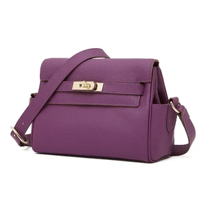 Genuine Leather Women Crossbody Bags Shoulder Handbags Purple Genuine Leather Women Crossbody Bags Shoulder Handbags Purple