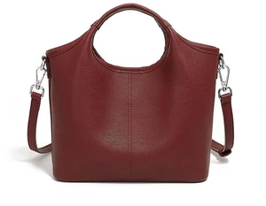 Women Genuine Leather Shoulder Bags Classic Crossbody Purses Red Women Genuine Leather Shoulder Bags Classic Crossbody Purses Red