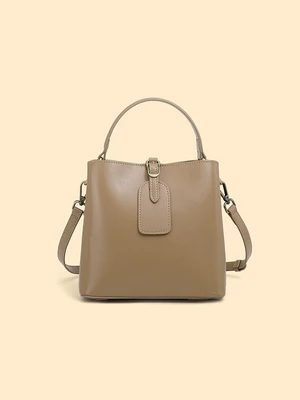 Genuine Leather Women Tote Bag Soft Handbags Apricot Genuine Leather Women Tote Bag Soft Handbags Apricot