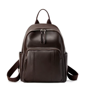 Genuine Leather Backpack Brown Genuine Leather Backpack Brown