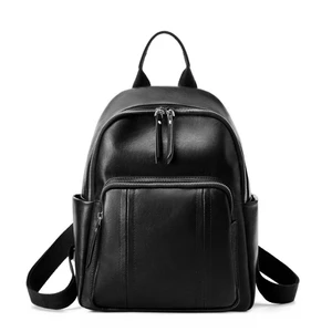 Genuine Leather Backpack Black Genuine Leather Backpack Black